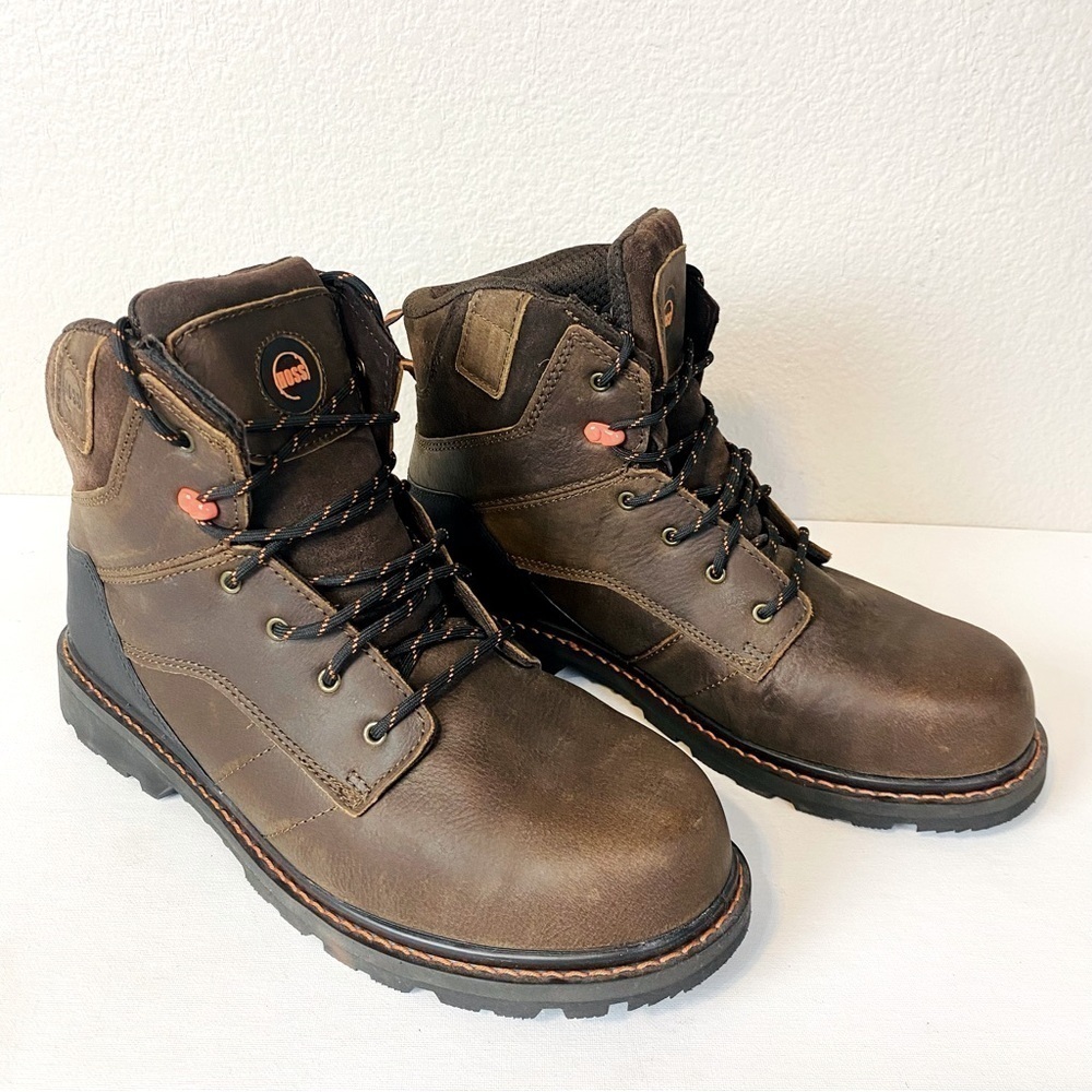 Hoss Brown Leather Carson Composite Toe Boot Size 13